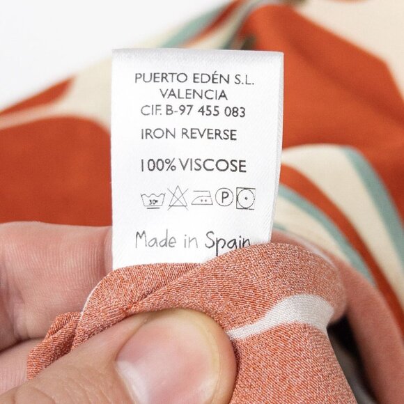 Siyu Duster Dress Women's US 2 Floral Print Made in Spain Shirt Dress Kimono - Picture 5 of 16